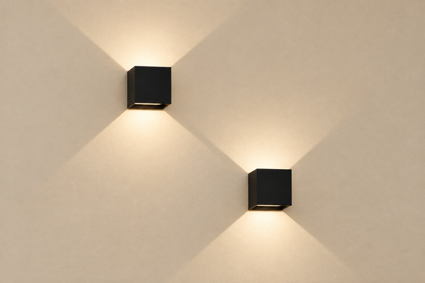 Cubo Up/Down LED Outdoor Wall Light, Adjustable Beam