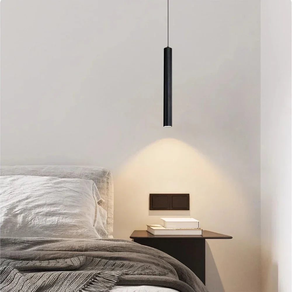 Twin Double Pipe Pendant, Black