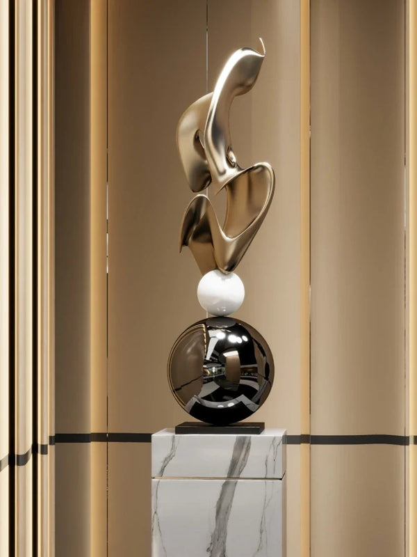 Aura Electroplated Floor Sculpture