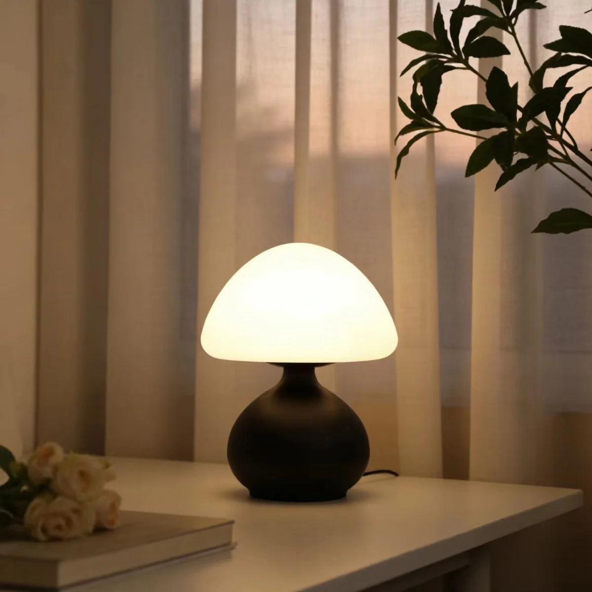 Luma Mushroom Table Lamp, Dimmable