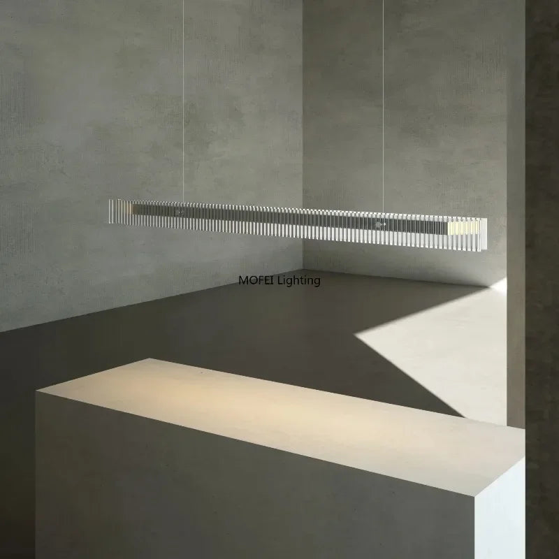 Vista Grand Linear Glass Pendant, Black