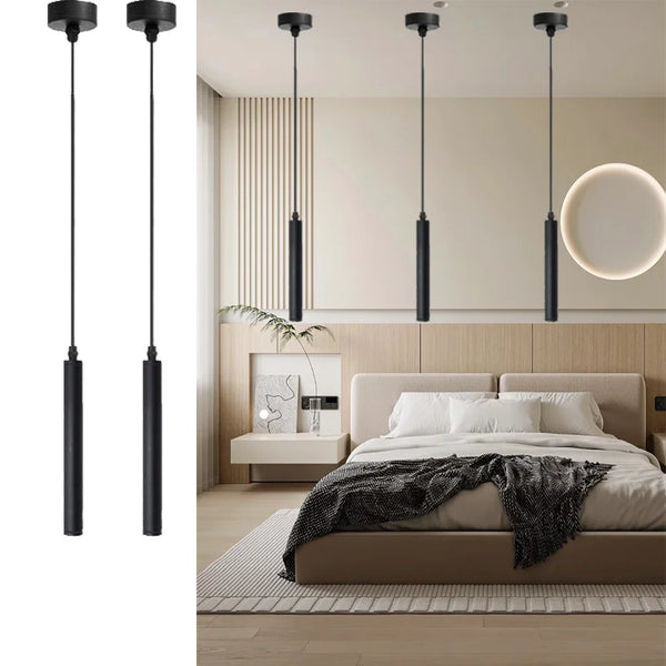Tubo Mini Cylinder Pendant, Black